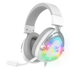   Spirit of Gamer Fejhallgató - ELITE H40 White (MultiPlatform, RGB, 3.5mm Jack, mikrofon, hangerőszabályzó, nagy-párnás)