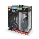 Spirit of Gamer Fejhallgató - ELITE H50 Black (MultiPlatform, RGB, 3.5mm Jack, mikrofon, hangerőszabályzó, nagy-párnás)