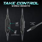 Spirit of Gamer Fejhallgató - PRO-H4 Black (MultiPlatform, mikrofon, 3.5mm jack, hangerőszabályzó, fekete)