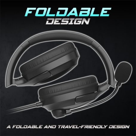 Spirit of Gamer Fejhallgató - PRO-H4 Black (MultiPlatform, mikrofon, 3.5mm jack, hangerőszabályzó, fekete)