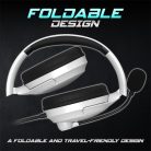 Spirit of Gamer Fejhallgató - PRO-H4 White (MultiPlatform, mikrofon, 3.5mm jack, hangerőszabályzó, fehér)