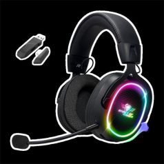   Spirit of Gamer Wireless Fejhallgató - MIC-XH1200 (MultiPlatform,7.1,mikrofon, hangerőszabályzó, nagy-párnás, fekete)