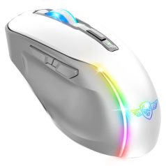   Spirit of Gamer Egér Vezeték nélküli  - ELITE-M50 White (Optikai, 8000DPI, 1000Hz, 6 programozható gomb, RGB, fehér)