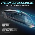 Spirit of Gamer Egér - ELITE-M60 Black (Optikai, 20000 DPI, 1000Hz, 9 programozható gomb, RGB, vezetékes, fekete)