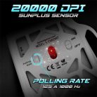 Spirit of Gamer Egér - ELITE-M60 White (Optikai, 20000 DPI, 1000Hz, 9 programozható gomb, RGB, vezetékes, fehér)