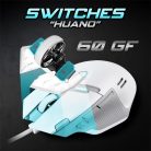 Spirit of Gamer Egér - ELITE-M60 White (Optikai, 20000 DPI, 1000Hz, 9 programozható gomb, RGB, vezetékes, fehér)