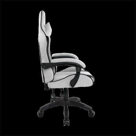 Spirit of Gamer szék - ARENA Light Grey (állítható magasság; párnázott kartámasz; PU; max.120kg-ig, világos-szürke)