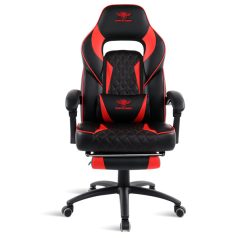   Spirit of Gamer szék - MUSTANG Red (állítható dőlés/magasság; kihajtható lábtartó; max.120kg-ig, piros)