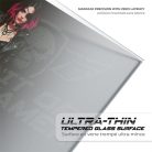 Spirit of Gamer Egérpad - Phantom (420 x 330 x 4mm; varrott szélek; üveg felület; fekete)