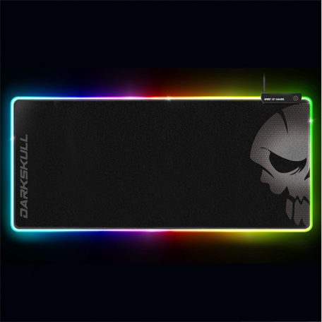 Spirit of Gamer Egérpad - Darkskull RGB - XXXL (RGB háttérvilágítás, USB Hub, 900 x 400 x 4mm; fekete)