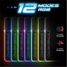 Spirit of Gamer Egérpad - Darkskull RGB - XXXL (RGB háttérvilágítás, USB Hub, 900 x 400 x 4mm; fekete)