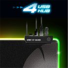 Spirit of Gamer Egérpad - Darkskull RGB - XXXL (RGB háttérvilágítás, USB Hub, 900 x 400 x 4mm; fekete)