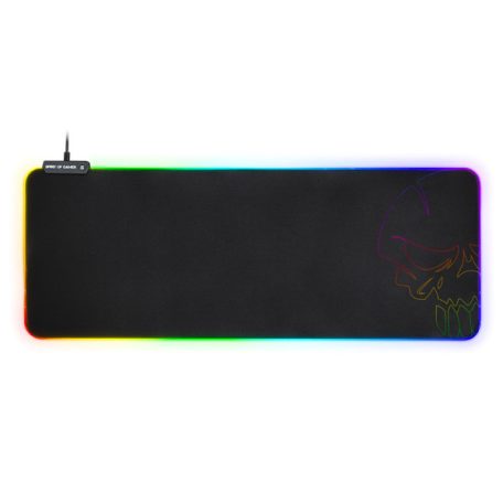 Spirit of Gamer Egérpad - Darkskull RGB - XXL (RGB háttérvilágítás, 800 x 300 x 4mm; fekete)
