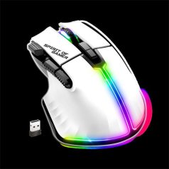   Spirit of Gamer Egér vezeték nélküli - PRO-M5 Arctic Wireless (Optikai, 8000DPI, 8 gomb, fehér)