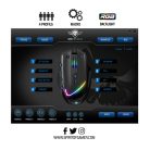 Spirit of Gamer Egér - PRO-M3 RGB (Optikai, 7200DPI, 8 gomb, harisnyázott kábel, fekete) + egérpad