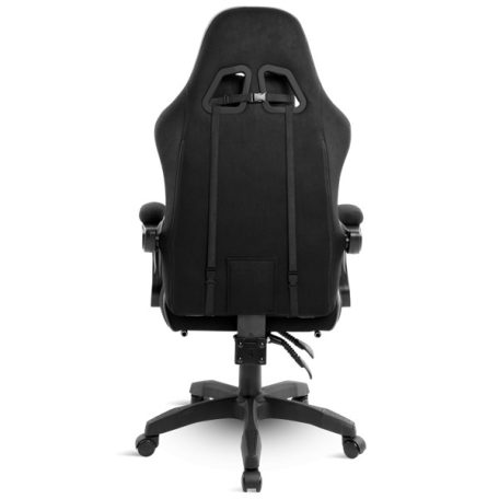 Spirit of Gamer szék - RAVEN (állítható dőlés/magasság; kihajtható lábtartó; max.120kg-ig, fekete)