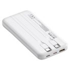 S-Link Powerbank - IP-G16L 10000mAh (3x Type-C, Lightning, 20W PD, led, fehér)