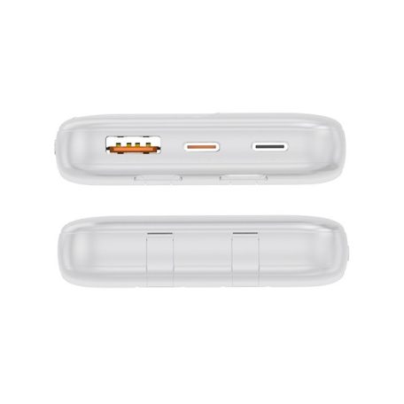 S-Link Powerbank - IP-G16L 10000mAh (3x Type-C, Lightning, 20W PD, led, fehér)