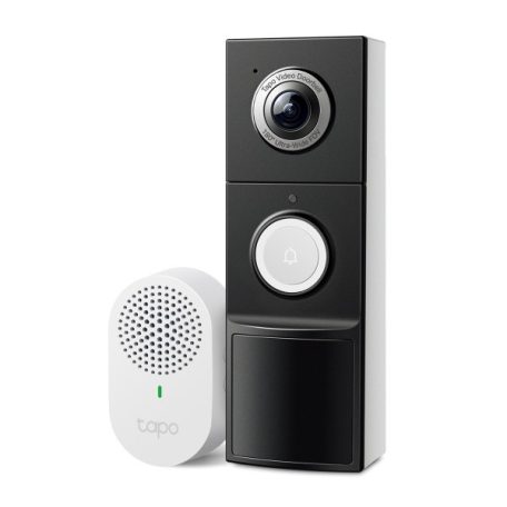 TP-Link Vezeték nélküli IP video kaputelefon szett - Tapo D235 (5MP, 180°; IP66, SD, audio; H.264; 10000mAh akku)