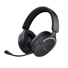   Trust Fejhallgató Vezeték nélküli - GXT491 Fayzo (Bluetooth; nagy-párnás; 3,5mm + USB-C; LED; mikrofon; fekete)