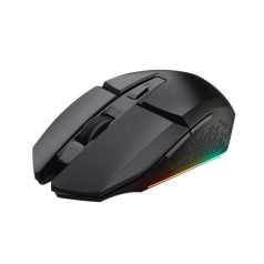   Trust Egér Gamer Vezeték nélküli - GXT110 Felox (Optikai érzékelő; 800-4800DPI; 6 gomb; LED; Akkumulátor; fekete)