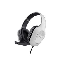   Trust Fejhallgató - GXT415 Zirox (multiplatform; nagy-párnás; mikrofon; hangerőszabályzó; 3.5mm jack; fehér)