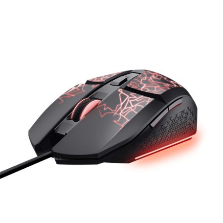 Trust Egér Gamer - GXT113 Felox (Optikai érzékelő; max 6400DPI; 6 gomb; LED; fekete)