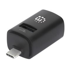   Manhattan USB HUB - 3db USB 3.0 / 2.0 Type-C Combo Mini Hub, Ultra-Compact Design, Fekete