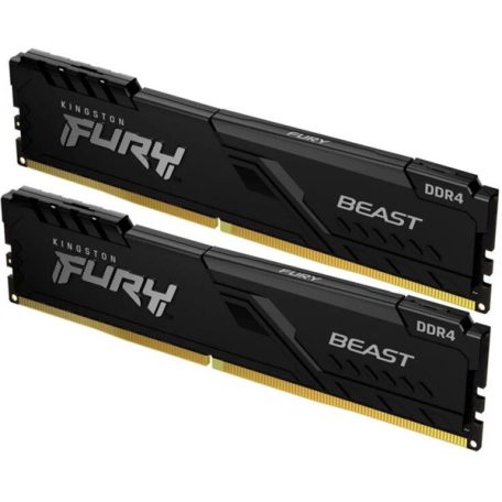 Kingston Memória Desktop - 16GB DDR4 Fury Beast Black (2x8GB, 3600MHz, CL17)