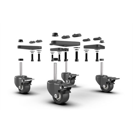 Trak Racer Szimulátor kiegészítő - Universal Caster Wheels with Brake & Mounting Brackets