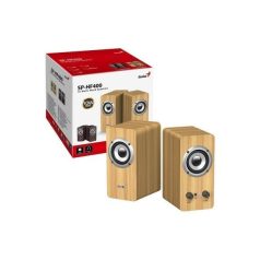 Genius Hangszóró 2.0 - SP-HF400 (10W, Wood, Fenyő)