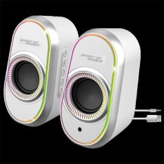   Spirit of Gamer Hangszóró 2.0 - Fanatic 500 Arctic (PC/Mac, Bluetooth/3,5mm Jack, fehér)