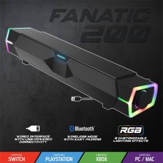   Spirit of Gamer Hangszóró 2.0 - Fanatic 200 (Multiplatform, Bluetooth/USB, fekete)