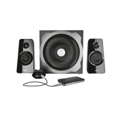   Trust Hangszóró 2.1 - Tytan Fekete (60W RMS; ERP II; hangerőszabályzó; 3,5mm jack; 230V tápcsatlakozó)