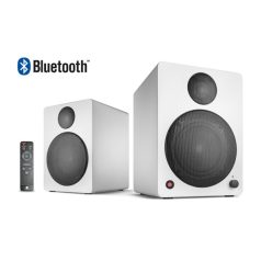   WaveMaster Hangszóró 2.0 - CUBE NEO White (50W RMS, Bluetooth, 3,5mm jack, RCA, Toslink, Távírányító, Fehér)
