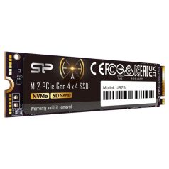   Silicon Power SSD - 1TB US75 (r:7000MB/s; w:6000 MB/s, NVMe 1.4 támogatás, M.2 PCIe Gen 4x4)