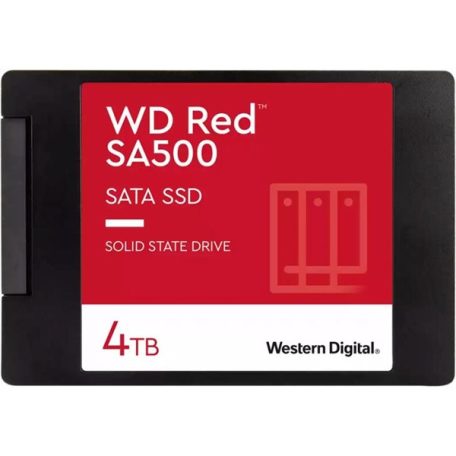 Western Digital SSD 4TB - WDS400T2R0A (Red, NAS, 3D, 7mm, SATA3)