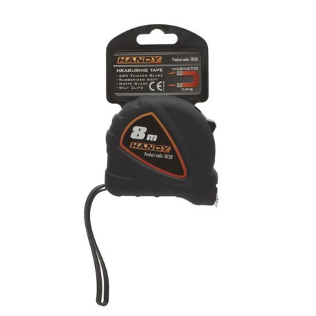 Handy Mérőszalag - 10158 (8m, övcsipesz, csuklópánt)