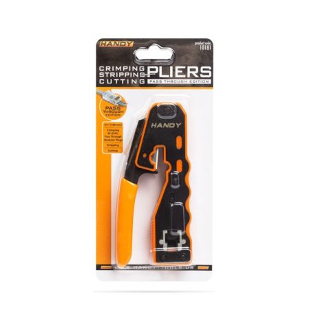 Handy Krimpelő-, blankoló-, vágófogó - átmenő csatlakozókhoz - 10181 (8P)