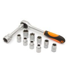   Handy dugókulcs készlet - 10857B (12 db-os, 1/2",  10-24 mm)