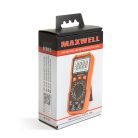 Maxwell digitális multiméter - elem teszterrel + munkalámpa funkcióval, kompakt (25223)