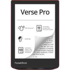   POCKETBOOK e-Reader - PB634 VERSE PRO Passion Red (6"E Ink Carta, Cpu: 1GHz,512MB,16GB,1500mAh, wifi,mSD, IPX8)