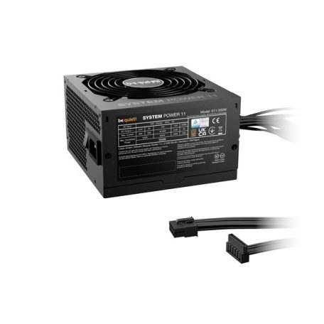 Be Quiet! Tápegység 550W - SYSTEM POWER 11 (80+ Bronze, ATX3.1, PCIe5.1, fekete)