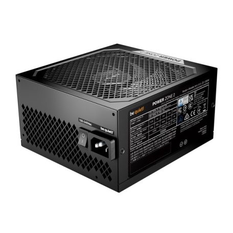 Be Quiet! Tápegység 1200W - POWER ZONE 2 (80+ Platinum, ATX3.1, moduláris, félpasszív ventilátor, fekete)