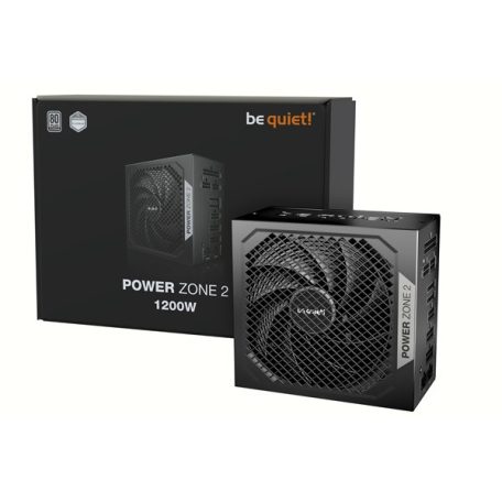 Be Quiet! Tápegység 1200W - POWER ZONE 2 (80+ Platinum, ATX3.1, moduláris, félpasszív ventilátor, fekete)