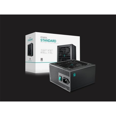DeepCool Tápegység 450W - Gamerstorm PF450L (80 Plus, ATX2.31, Aktív PFC, 12cm )