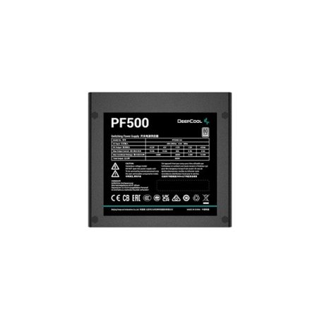 DeepCool Tápegység 500W - PF500 (80 Plus, Aktív PFC, 12cm )