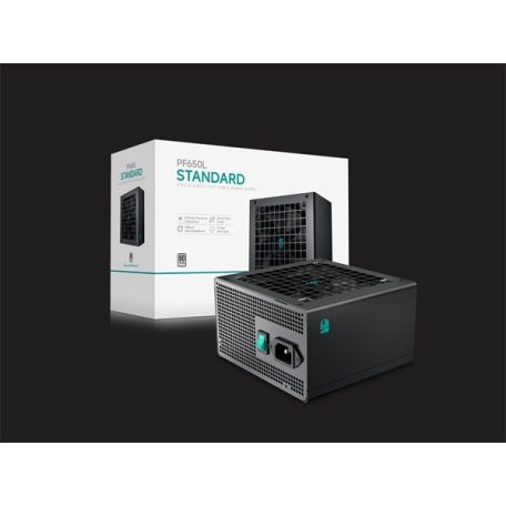DeepCool Tápegység 650W - Gamerstorm PF650L (80 Plus, ATX2.31, Aktív PFC, 12cm )
