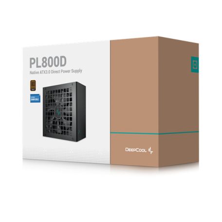 DeepCool Tápegység 800W - PL800-D (80 Plus Bronze, ATX3.1, Aktív PFC, 12cm )