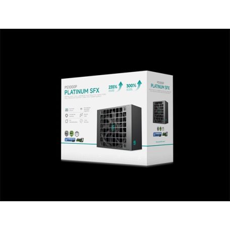 DeepCool Tápegység 1000W - Gamerstorm PS1000P (80 Plus Platinum, SFX, ATX3.1, Aktív PFC, 12cm)